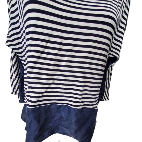 Max Volmary Silk Colorblock Striped Top - Picture 6 of 9